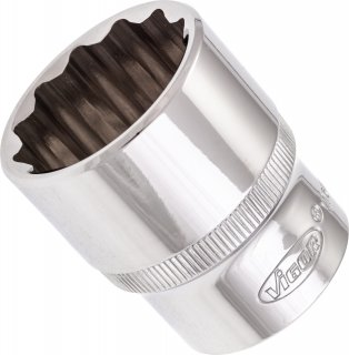 VIGOR Doppelsechskant Steckschlüsseleinsatz ∙ V7512-27 ∙ 1/2 Zoll (12,5 mm) Vierkant hohl ∙ Außen Doppelsechskant Profil ∙ SW 27 Bild 2