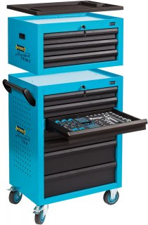 HAZET Werkstattwagen Assistent 178N-10 ∙ L x B x H: 781 mm x 498 mm x 1410 mm ∙ Schubladen | flach: 8× 80 x 527 x 348 mm ∙ Schubl Bild 4