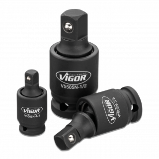 VIGOR Schlagschrauber Gelenkstück Satz ∙ V5505N ∙ 1/4 Zoll (6,3 mm) Vierkant hohl | 3/8 Zoll (10 mm) Vierkant hohl | 1/2 Zoll (12, Bild 3