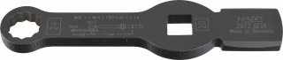 HAZET Schlag-Ringschlüssel ∙ mit 2 Schlagflächen 2872SZ-24 ∙ 3/4 Zoll (20 mm) Vierkant hohl ∙ Außen Doppelsechskant Profil ∙ SW  Bild 1