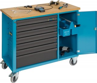HAZET Werkbank ∙ fahrbar Assistent 177W ∙ einzeln 177W-6 ∙ L x B x H: 1040 mm x 520 mm x 934 mm ∙ Schubladen | flach: 4 x 79 x 52 Bild 2