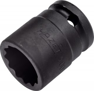 HAZET Schlag- | Maschinenschrauber Steckschlüsseleinsatz 900SZ-21 ∙ 1/2 Zoll (12,5 mm) Vierkant hohl ∙ Außen Doppelsechskant-Trac Bild 1