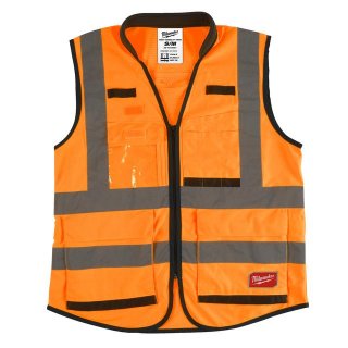 Prem.Warnschutzweste orange S/M Bild 1