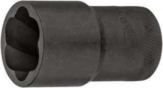 VIGOR Spiralnutenausdreher-Einsatz ∙ V2404N-22 ∙ 1/2 Zoll (12,5 mm) Vierkant hohl ∙ Außen Schraubenausdreher Profil ∙ SW 22 mm Bild 3