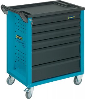 HAZET Werkstattwagen Assistent 177 ∙ einzeln 177-6 ∙ L x B x H: 780 mm x 498 mm x 915 mm ∙ Schubladen | flach: 4× 79 x 527 x 348  Bild 1