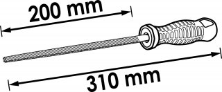 VIGOR Vierkant-Feile ∙ V1789 ∙ 310 mm Bild 2