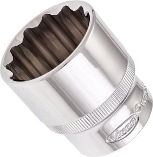 VIGOR Doppelsechskant Steckschlüsseleinsatz ∙ V7512-30 ∙ 1/2 Zoll (12,5 mm) Vierkant hohl ∙ Außen Doppelsechskant Profil ∙ SW 30 Bild 2