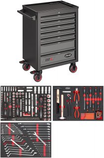 VIGOR Werkstattwagen Series L ∙ mit Sortiment ∙ V4219 ∙ 248-teilig ∙ Anzahl Werkzeuge: 248 Bild 17