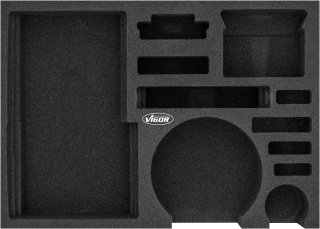 VIGOR Weichschaumeinlage ∙ leer ∙ V7273-L ∙ L x B x H: 393 mm x 282 mm x 35 mm Bild 1