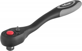 VIGOR Feinzahn-Umschaltknarre ∙ V6012 ∙ 1/2 Zoll (12,5 mm) Vierkant massiv ∙ 250 mm Bild 3