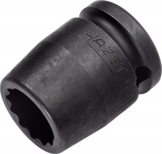 HAZET Schlag- | Maschinenschrauber Steckschlüsseleinsatz 900SZ-17 ∙ 1/2 Zoll (12,5 mm) Vierkant hohl ∙ Außen Doppelsechskant-Trac Bild 1