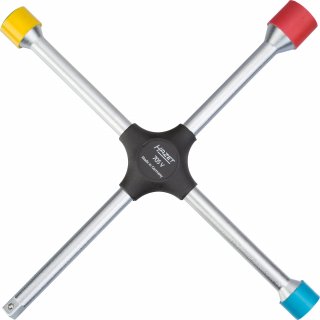HAZET Kreuzschlüssel 705V ∙ Außen Sechskant Profil ∙ SW 17 x 19 x 21 x Außenvierkant 12,5 = 1/2 Zoll mm Bild 1