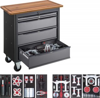 VIGOR Mobile Werkbank Series XL mit Spezialwerkzeug Sortiment ∙ V5160 ∙ 66-teilig ∙ Anzahl Werkzeuge: 66 Bild 16