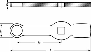 HAZET Schlag-Ringschlüssel ∙ mit 2 Schlagflächen 4937-21 ∙ 3/4 Zoll (20 mm) Vierkant hohl ∙ Außen Doppelsechskant Profil ∙ SW 21 Bild 3