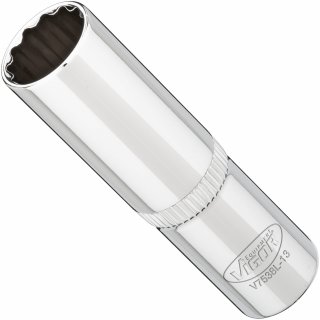 VIGOR Doppelsechskant Steckschlüsseleinsatz ∙ lang ∙ V7538L-13 ∙ 3/8 Zoll (10 mm) Vierkant hohl ∙ Außen Doppelsechskant Profil ∙ Bild 2