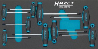 HAZET Schraubendreher Satz ∙ mit T-Griff 163-182/9 ∙ Innen TORX® Profil ∙ 9-teilig ∙ T6 ∙ T7 ∙ T8 ∙ T9 ∙ T10 ∙ T15 ∙ T20 ∙ T25 ∙ Bild 1