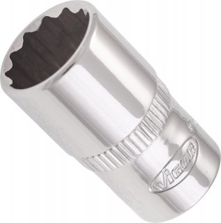 VIGOR Doppelsechskant Steckschlüsseleinsatz ∙ V7514-10 ∙ 1/4 Zoll (6,3 mm) Vierkant hohl ∙ Außen Doppelsechskant Profil ∙ SW 10  Bild 1