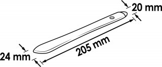 VIGOR Lösehebel ∙ breit und stumpf ∙ beidseitig ∙ V1371-4 Bild 2
