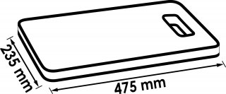 VIGOR Kniekissen ∙ V2338 ∙ L x B x H: 475 mm x 235 mm x 26 mm Bild 2