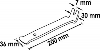 VIGOR Lösehebel und Cliplöser ∙ breit ∙ einseitig abgewinkelt ∙ V1371-1 Bild 2