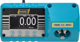 HAZET Drehmoment-Prüfgerät ∙ elektronisch ∙ 1,5 – 30 Nm 7903E ∙ Drehmomentbereich min-max: 1.5 – 30 Nm ∙ 3/8 Zoll (10 mm) Sechsk Bild 6