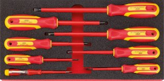 VIGOR VDE Schraubendreher Satz ∙ V2027 ∙ Kreuzschlitz Profil PH | Schlitz Profil ∙ 7-teilig ∙ 0,5 x 3 – 1,2 x 6,5 · PH0 – PH2 ∙ A Bild 2