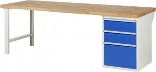 Werkbank 7507A1 | B2500xT900xH890mm | 3xSchublade-TA Bild 1
