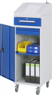 Beistellschrank Stehpult 03 | B450xT520xH1235/1345mm | mobil Bild 1