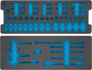 HAZET 2-Komponenten Weichschaumeinlage 163-401L ∙ L x B: 570 mm x 220 mm Bild 1
