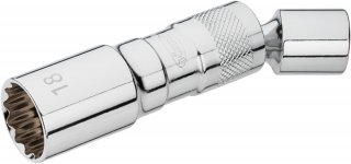 VIGOR Zündkerzen-Einsatz ∙ V7002-18 ∙ 3/8 Zoll (10 mm) Vierkant hohl ∙ Außen Doppelsechskant Profil ∙ SW 18 mm Bild 3
