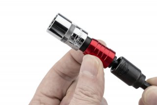 VIGOR Steckschlüssel Adapter ∙ mit Gelenk ∙ V7638 ∙ 1/4 Zoll (6,3 mm) Sechskant massiv ∙ 3/8 Zoll (10 mm) Vierkant massiv ∙ 16 m Bild 5