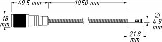 HAZET HD Sonde ⌀ 4,9 mm | Front- und Seitenkamera 4812-11FS Bild 4