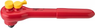HAZET Umschaltknarre ∙ schutzisoliert 916KV ∙ 1/2 Zoll (12,5 mm) Vierkant massiv ∙ Länge: 260 mm Bild 1