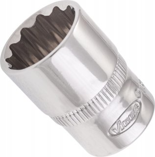 VIGOR Doppelsechskant Steckschlüsseleinsatz ∙ V7514-13 ∙ 1/4 Zoll (6,3 mm) Vierkant hohl ∙ Außen Doppelsechskant Profil ∙ SW 13  Bild 2