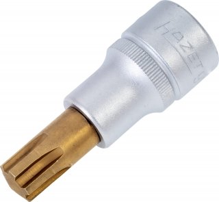HAZET Schraubendreher-Steckschlüsseleinsatz 991-12 ∙ 1/2 Zoll (12,5 mm) Vierkant hohl ∙ Innen Keilprofil Ribe-CV ∙ SW M12 Bild 1