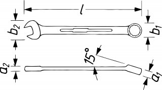 HAZET Ring-Maulschlüssel 600NA-13/16 ∙ Außen Doppelsechskant Profil ∙ SW <sup>13</sup>⁄<sub>16</sub>″ Bild 4