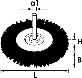 VIGOR Scheibenbürste ∙ 100 mm ∙ grob ∙ V6803-100 Bild 3
