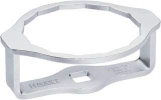 HAZET Ölfilterschlüssel 2169-14 ∙ 1/2 Zoll (12,5 mm) Vierkant hohl ∙ Außen 14-kant Profil ∙ SW 73 mm Bild 3