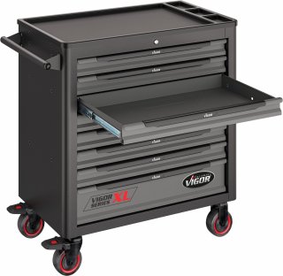 VIGOR Werkstattwagen Series XL ∙ Kunststoff-Arbeitsplatte ∙ mit Sortiment ∙ V5434 ∙ 499-teilig ∙ Anzahl Werkzeuge: 499 Bild 5