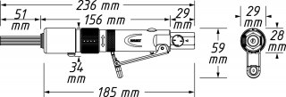HAZET Mini Nadelentroster 9035M-6 ∙ Länge: 235,6 mm Bild 8