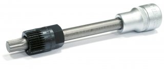 HAZET Keil(rippen)riemenscheibe-Werkzeug 4641/2 ∙ 1/2 Zoll (12,5 mm) Vierkant hohl ∙ Innen Vielzahn Profil XZN ∙ 2-teilig Bild 2