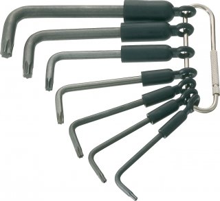 HAZET Winkelschraubendreher Satz 2115-T/7R ∙ Innen TORX® Profil ∙ 7-teilig ∙ T8 ∙ T10 ∙ T15 ∙ T20 ∙ T25 ∙ T30 ∙ T40 Bild 1