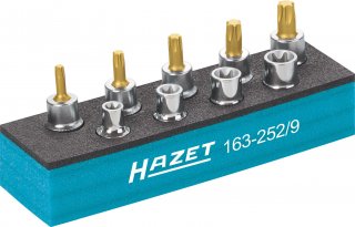 HAZET Werkzeug Satz ∙ TORX® 163-252/9 ∙ 3/8 Zoll (10 mm) Vierkant hohl ∙ Außen TORX® Profil | Innen TORX® Profil ∙ 9-teilig ∙ E8  Bild 2