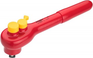 HAZET Umschaltknarre ∙ schutzisoliert 916KV ∙ 1/2 Zoll (12,5 mm) Vierkant massiv ∙ Länge: 260 mm Bild 2