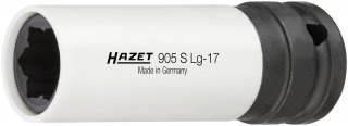 HAZET Schlag- | Maschinenschrauber Steckschlüsseleinsatz ∙ Hybrid-Sonderprofil 905SLG-17 ∙ 1/2 Zoll (12,5 mm) Vierkant hohl ∙ Rad Bild 1