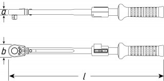 HAZET Drehmomentschlüssel mit DAkkS-Kalibrierschein 5123-2CLTCAL ∙ Drehmomentbereich min-max: 60 – 320 Nm ∙ Genauigkeit: 4% ∙ 1/ Bild 7