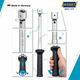 HAZET Drehmomentschlüssel mit DAkkS-Kalibrierschein 6291-1CTCAL ∙ Drehmomentbereich min-max: 20 – 120 Nm ∙ Genauigkeit: 2% ∙ 14  Bild 4