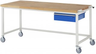 Fahrbare Werkbank 8001 | B2000xT900xH880-1080mm | 1xSchublade-TA Bild 1