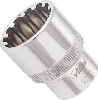 VIGOR Multiprofil Steckschlüsseleinsatz ∙ V2000 ∙ 1/2 Zoll (12,5 mm) Vierkant hohl ∙ Multiprofil ∙ SW 22 mm Bild 2