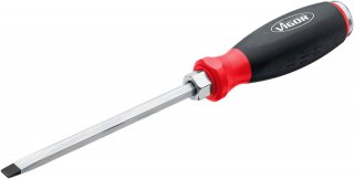 VIGOR Schlitz Schraubendreher mit Schlagkappe ∙ mit Antriebsvierkant ∙ V5010-SL8 ∙ Schlitz Profil ∙ SW  x 8 mm Bild 4
